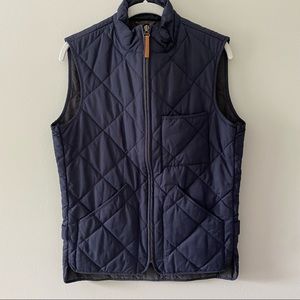 NWOT J. Crew Men’s Navy Sussex Quilted Vest XS